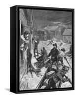 The Great Flood of 1881-Science Source-Framed Stretched Canvas