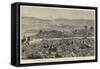 The Great Floods in Spain, the Town of Consuegra after the Inundations-null-Framed Stretched Canvas