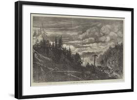 The Great Forest Fires in America, View Near Fox River-null-Framed Giclee Print