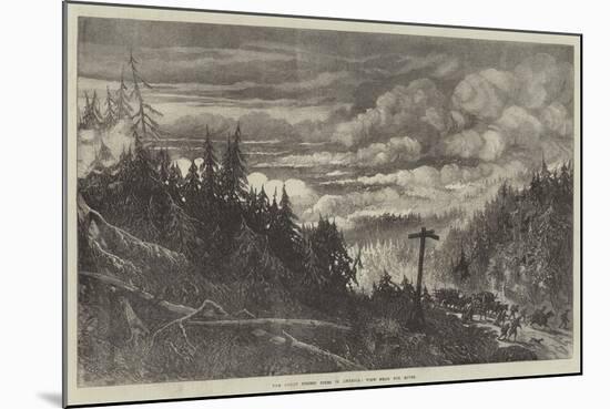 The Great Forest Fires in America, View Near Fox River-null-Mounted Giclee Print