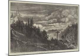 The Great Forest Fires in America, View Near Fox River-null-Mounted Giclee Print