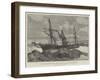 The Great Gale and Snow-Storm, Wreck of the Bay of Panama, Near Falmouth, 10 March-null-Framed Giclee Print