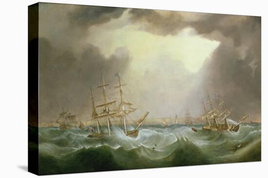 The Great Gale of 6th and 7th January 1839, 1882-Samuel Walters-Stretched Canvas