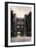 The Great Gate, Trinity College, Cambridge, Early 20th Century-Raphael Tuck & Sons-Framed Giclee Print