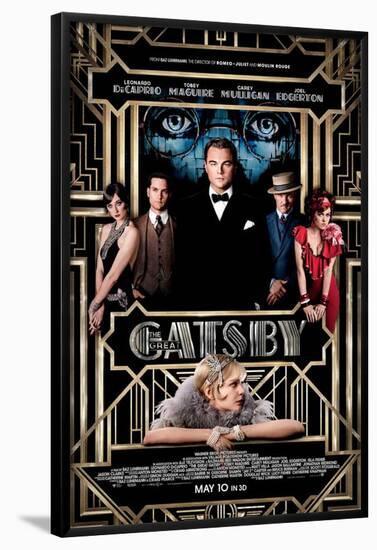 The Great Gatsby (Leonardo DiCaprio, Carey Mulligan, Tobey Maguire) Movie Poster-null-Framed Poster