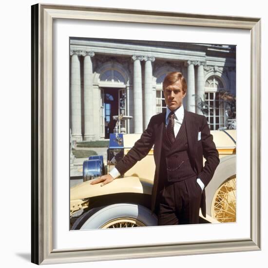 The Great Gatsby, Robert Redford, 1974-null-Framed Photo