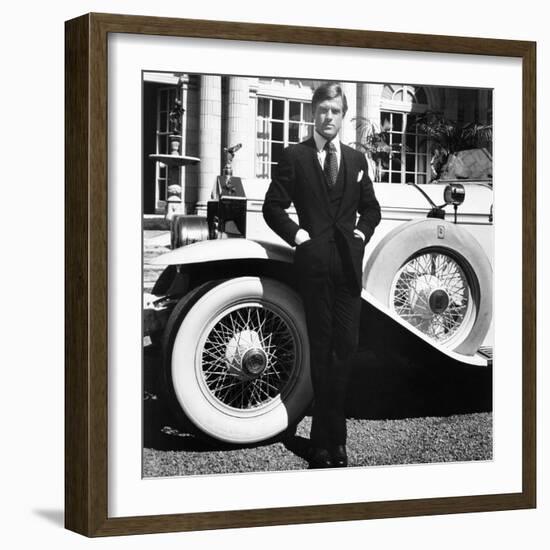 The Great Gatsby, Robert Redford, 1974-null-Framed Premium Photographic Print