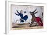 The Great General Frightened by Don-Key, 1830-Henry Heath-Framed Giclee Print