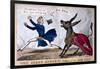 The Great General Frightened by Don-Key, 1830-Henry Heath-Framed Premium Giclee Print