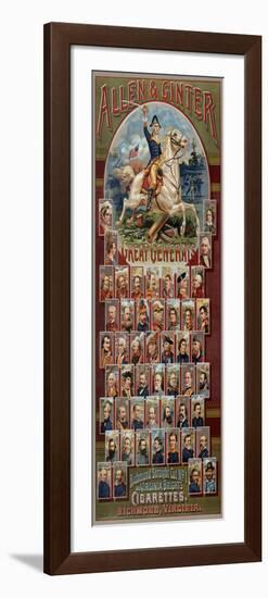 The Great Generals Series for Allen and Ginter Cigarettes Brands, 1885-George S. Harris-Framed Giclee Print