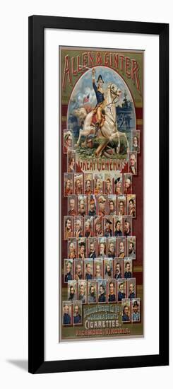 The Great Generals Series for Allen and Ginter Cigarettes Brands, 1885-George S. Harris-Framed Giclee Print