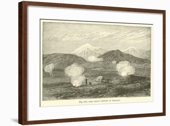 The Great Geyser of Iceland-null-Framed Giclee Print