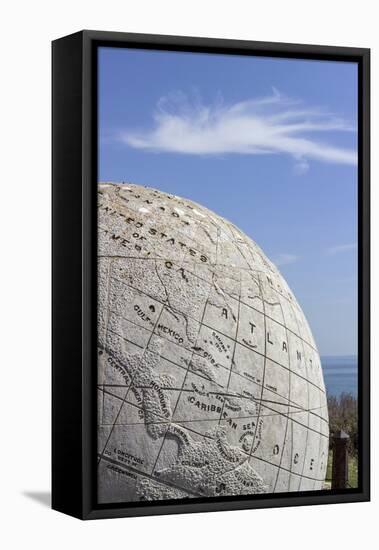 The Great Globe at Durlston Castle, Isle of Purbeck, Dorset, England, United Kingdom, Europe-Roy Rainford-Framed Stretched Canvas