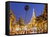 The Great Golden Stupa, Shwedagon Paya (Shwe Dagon Pagoda), Yangon (Rangoon), Myanmar (Burma)-Peter Adams-Framed Stretched Canvas