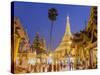 The Great Golden Stupa, Shwedagon Paya (Shwe Dagon Pagoda), Yangon (Rangoon), Myanmar (Burma)-Peter Adams-Stretched Canvas