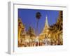 The Great Golden Stupa, Shwedagon Paya (Shwe Dagon Pagoda), Yangon (Rangoon), Myanmar (Burma)-Peter Adams-Framed Photographic Print