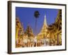 The Great Golden Stupa, Shwedagon Paya (Shwe Dagon Pagoda), Yangon (Rangoon), Myanmar (Burma)-Peter Adams-Framed Photographic Print