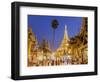 The Great Golden Stupa, Shwedagon Paya (Shwe Dagon Pagoda), Yangon (Rangoon), Myanmar (Burma)-Peter Adams-Framed Photographic Print