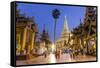 The Great Golden Stupa, Shwedagon Paya, Yangon, Myanmar (Burma)-Peter Adams-Framed Stretched Canvas