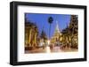 The Great Golden Stupa, Shwedagon Paya, Yangon, Myanmar (Burma)-Peter Adams-Framed Photographic Print