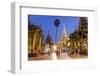 The Great Golden Stupa, Shwedagon Paya, Yangon, Myanmar (Burma)-Peter Adams-Framed Photographic Print