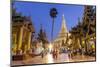 The Great Golden Stupa, Shwedagon Paya, Yangon, Myanmar (Burma)-Peter Adams-Mounted Photographic Print