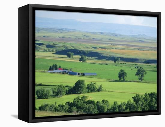 The Great Grasslands Valley of the Little Bighorn River, Near Billings, Montana, USA-Anthony Waltham-Framed Stretched Canvas