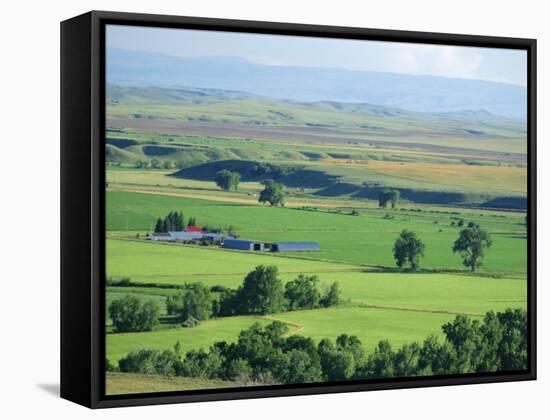 The Great Grasslands Valley of the Little Bighorn River, Near Billings, Montana, USA-Anthony Waltham-Framed Stretched Canvas