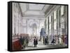 The Great Hall at Bank of England, City of London, 1809-Augustus Charles Pugin-Framed Stretched Canvas