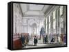 The Great Hall at Bank of England, City of London, 1809-Augustus Charles Pugin-Framed Stretched Canvas