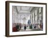 The Great Hall at Bank of England, City of London, 1809-Augustus Charles Pugin-Framed Giclee Print