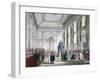 The Great Hall at Bank of England, City of London, 1809-Augustus Charles Pugin-Framed Giclee Print