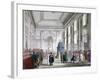 The Great Hall at Bank of England, City of London, 1809-Augustus Charles Pugin-Framed Giclee Print