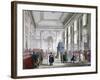 The Great Hall at Bank of England, City of London, 1809-Augustus Charles Pugin-Framed Giclee Print