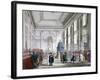 The Great Hall at Bank of England, City of London, 1809-Augustus Charles Pugin-Framed Giclee Print