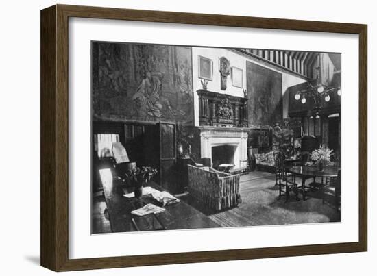 The Great Hall, Bisham Abbey, Berkshire, 1924-1926-HN King-Framed Giclee Print