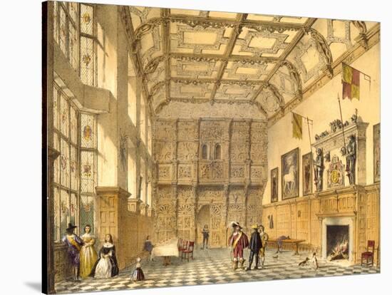 The Great Hall, Hatfield, Berkshire, 1600, Illustration from 'Architecture of the Middle Ages',…-Joseph Nash-Stretched Canvas