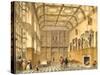 The Great Hall, Hatfield, Berkshire, 1600, Illustration from 'Architecture of the Middle Ages',…-Joseph Nash-Stretched Canvas