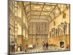 The Great Hall, Hatfield, Berkshire, 1600, Illustration from 'Architecture of the Middle Ages',…-Joseph Nash-Mounted Giclee Print