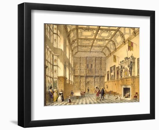 The Great Hall, Hatfield, Berkshire, 1600, Illustration from 'Architecture of the Middle Ages',…-Joseph Nash-Framed Giclee Print