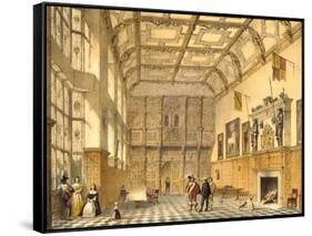 The Great Hall, Hatfield, Berkshire, 1600, Illustration from 'Architecture of the Middle Ages',…-Joseph Nash-Framed Stretched Canvas