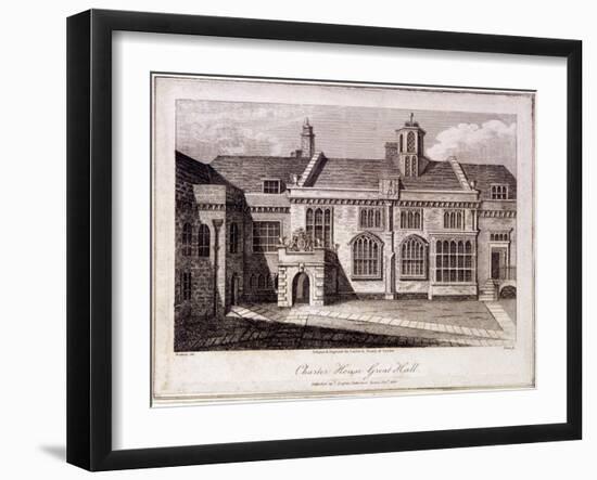 The Great Hall in Charterhouse, Finsbury, London, 1805-Samuel Owen-Framed Giclee Print