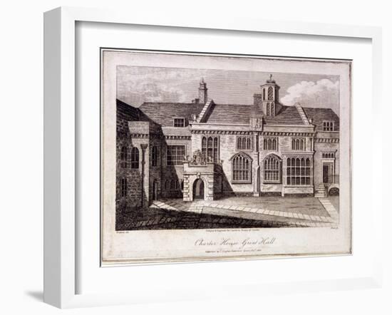 The Great Hall in Charterhouse, Finsbury, London, 1805-Samuel Owen-Framed Giclee Print