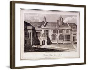 The Great Hall in Charterhouse, Finsbury, London, 1805-Samuel Owen-Framed Giclee Print