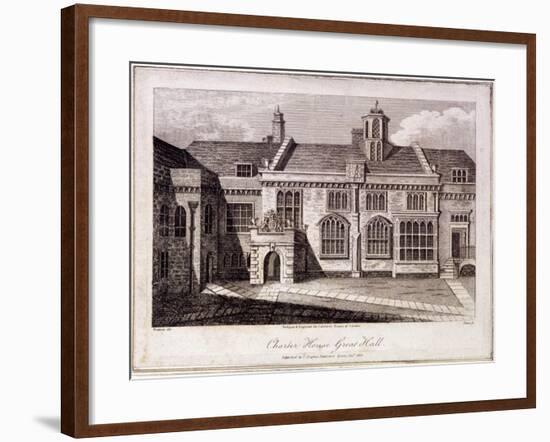 The Great Hall in Charterhouse, Finsbury, London, 1805-Samuel Owen-Framed Giclee Print