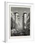 The Great Hall of Pillars at Karnak. Egypt, 1879-null-Framed Giclee Print