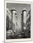 The Great Hall of Pillars at Karnak. Egypt, 1879-null-Mounted Giclee Print