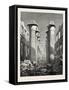 The Great Hall of Pillars at Karnak. Egypt, 1879-null-Framed Stretched Canvas