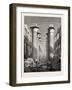 The Great Hall of Pillars at Karnak. Egypt, 1879-null-Framed Giclee Print