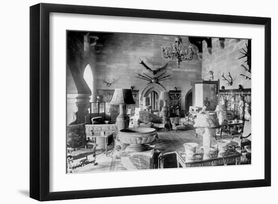 The Great Hall, Warwick Castle, 1924-1926-HN King-Framed Giclee Print